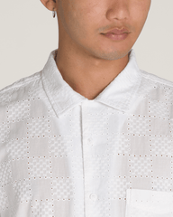 Wayside Eyelet Woven Shirt in White | Vans on sale