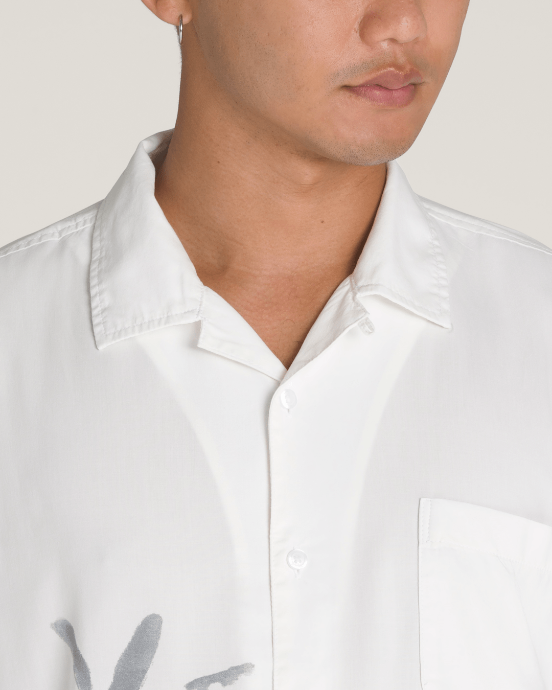 Creswell Woven Shirt in White / Grey | Vans discount