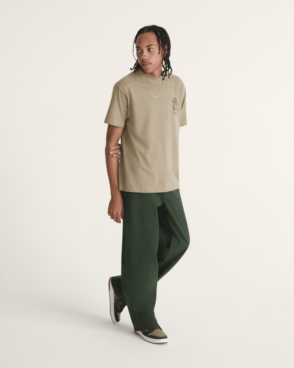 Authentic Chino Loose Pants in Dried Kelp Green | Vans discount