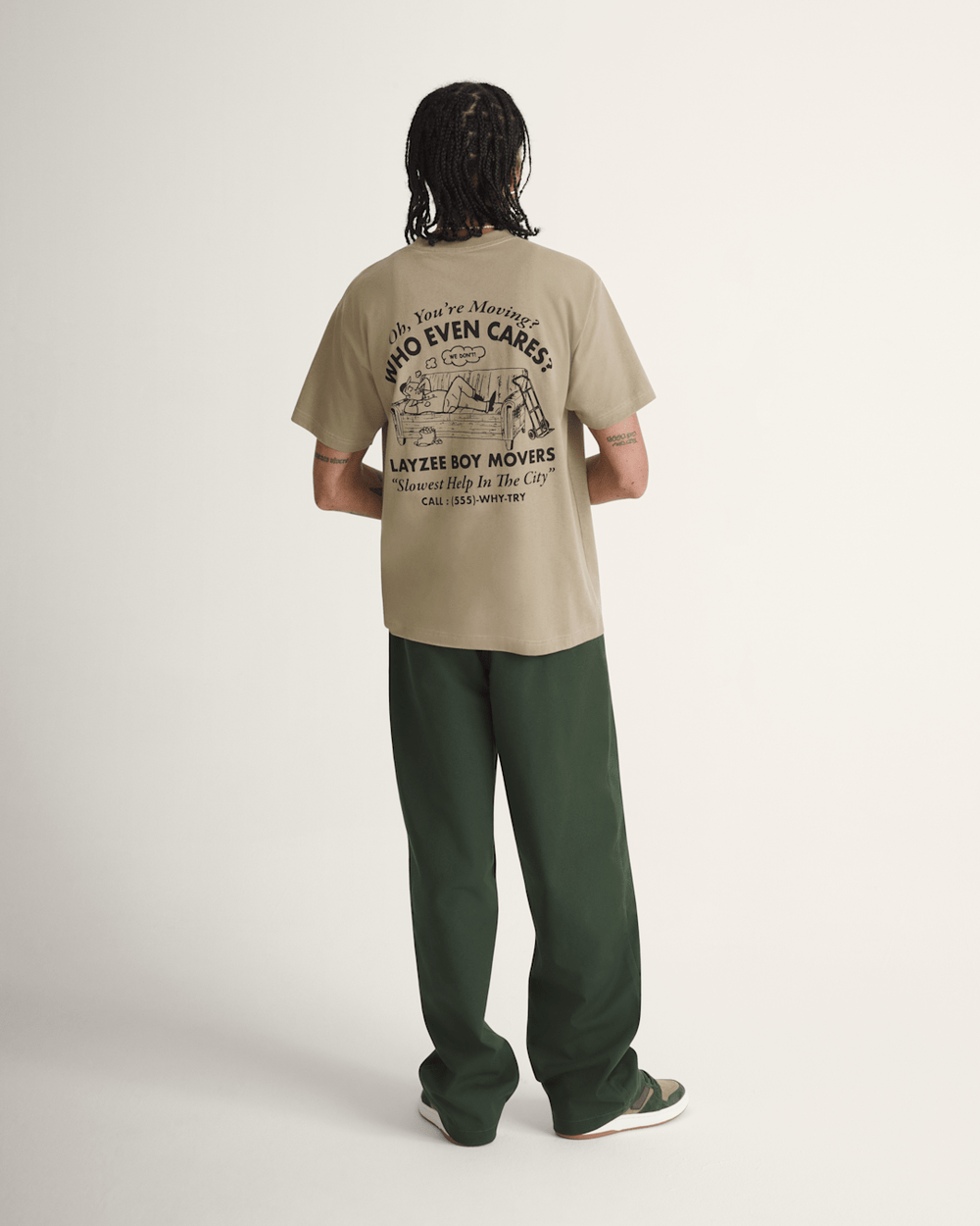 Authentic Chino Loose Pants in Dried Kelp Green | Vans discount