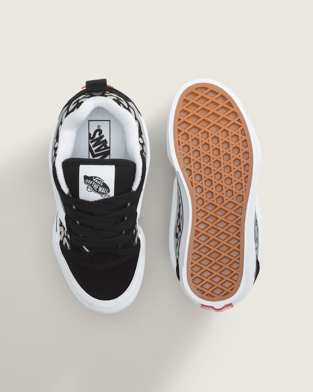 Little Kids Knu Skool Shoe in Leopard Glitter Black | Vans online