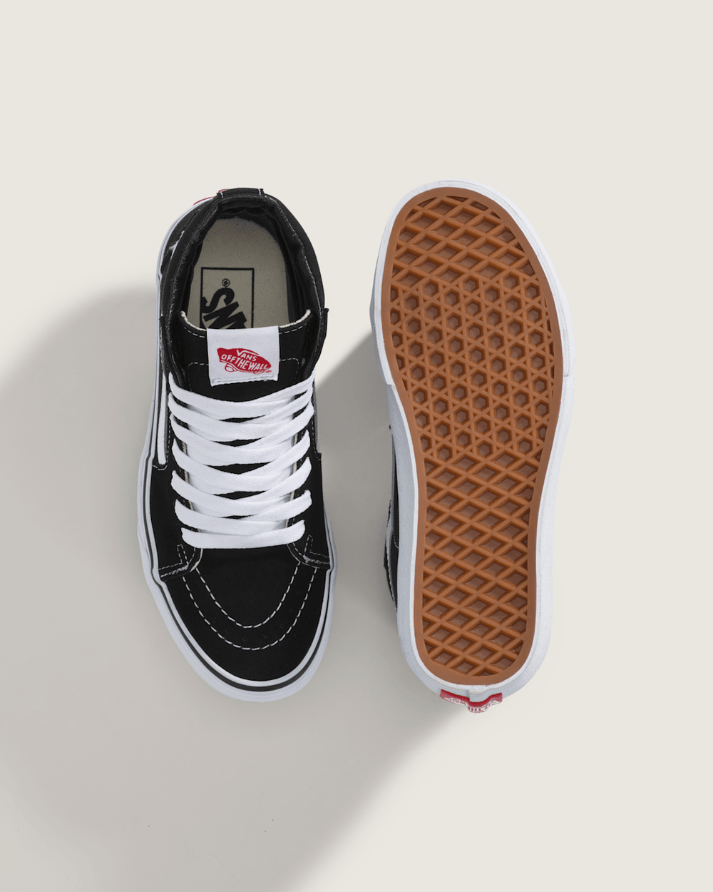 Big Kids Sk8-Hi Shoe in Black / White | Vans outlet