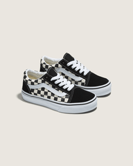 Kids Old Skool Primary Check Black/White Shoes | Vans discount
