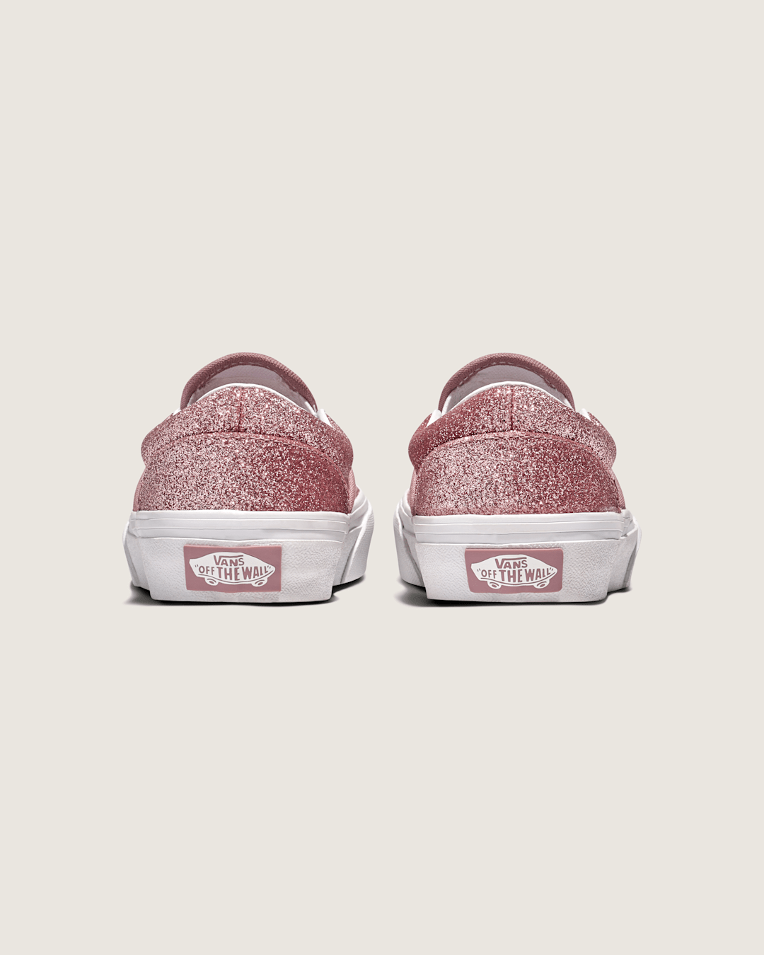 Little Kids Classic Slip-On Shoe in Glitter Rose Gold Pink | Vans near me