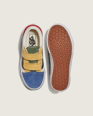 Little Kids Old Skool V Shoe in Red / Blue | Vans near me