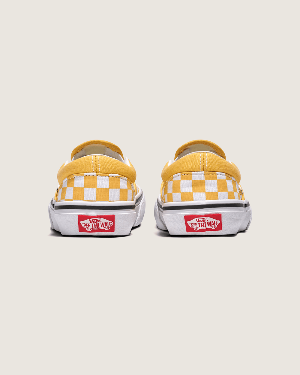 Little Kids Classic Slip-On Checkerboard Shoe in Banana Cream Yellow / White | Vans online