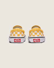 Little Kids Classic Slip-On Checkerboard Shoe in Banana Cream Yellow / White | Vans online