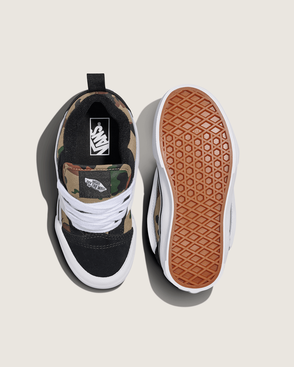 Little Kids Knu Skool Shoe in Camo Jungle Green | Vans sale