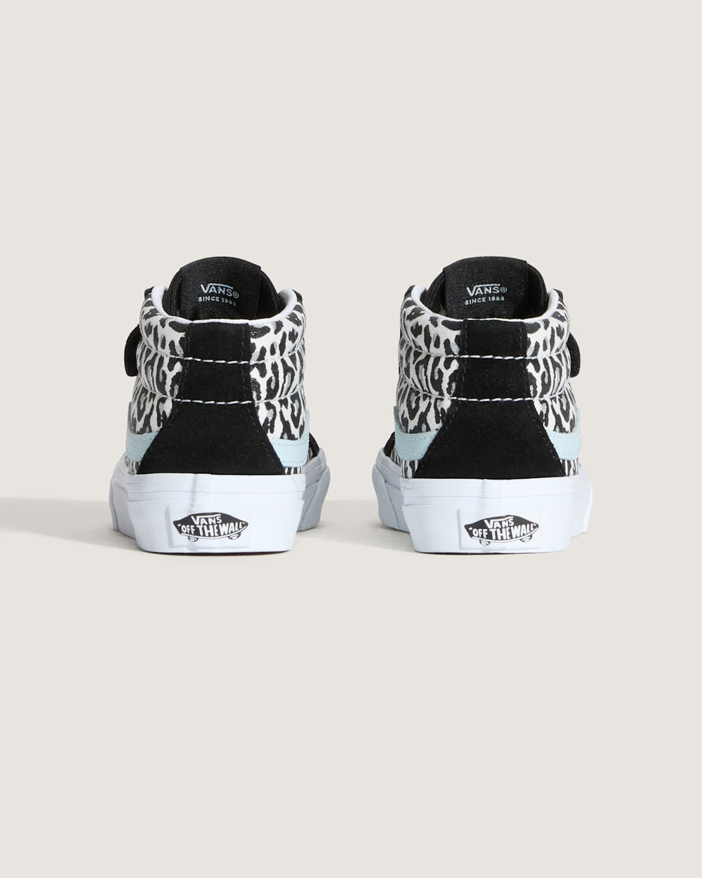 Little Kids Sk8-Mid V Shoe in Glitter Leopard Pastel Blue | Vans discount