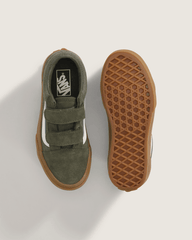 Little Kids Old Skool V Shoe in Green | Vans online