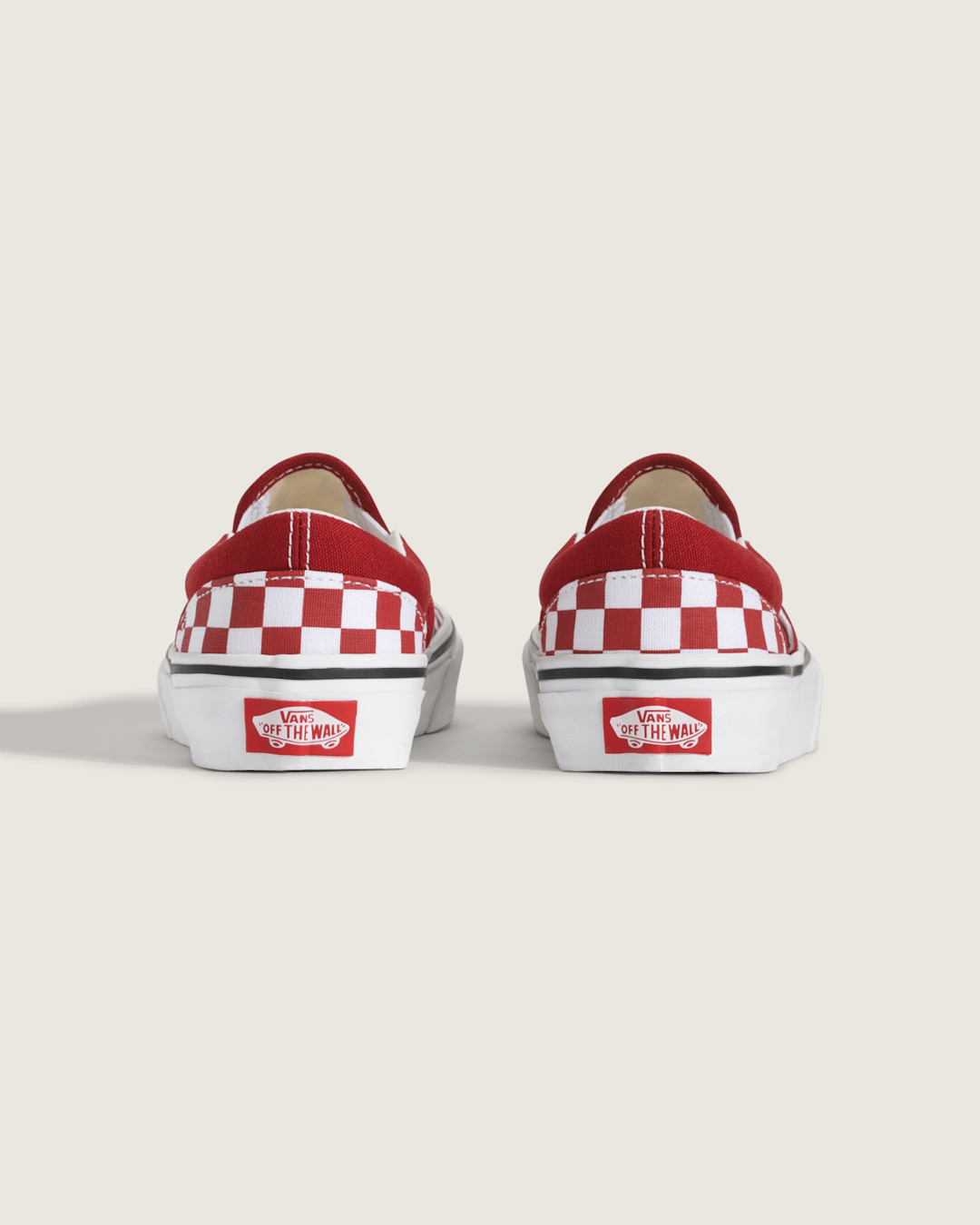Little Kids Classic Slip-On Checkerboard Shoe in Checkerboard Chili Pepper Red | Vans sale
