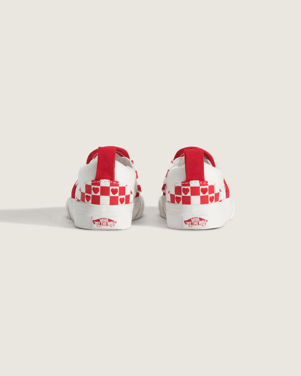 Toddler Classic Slip-On V Checkerboard Shoe in Checkerboard Racing Red / True White | Vans on sale