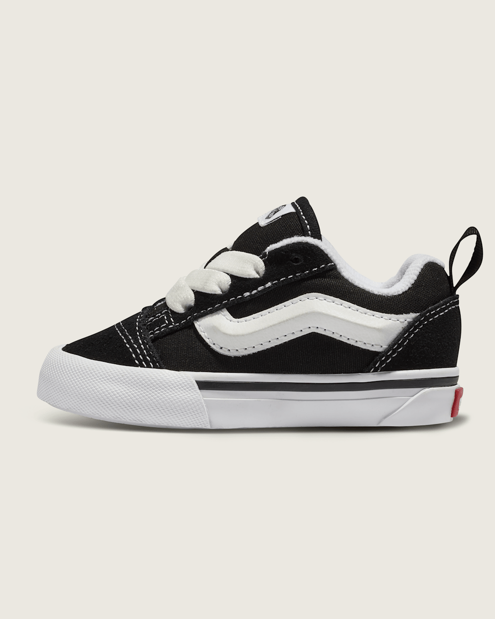 Toddler Knu Skool Shoe in Black / True White | Vans sale