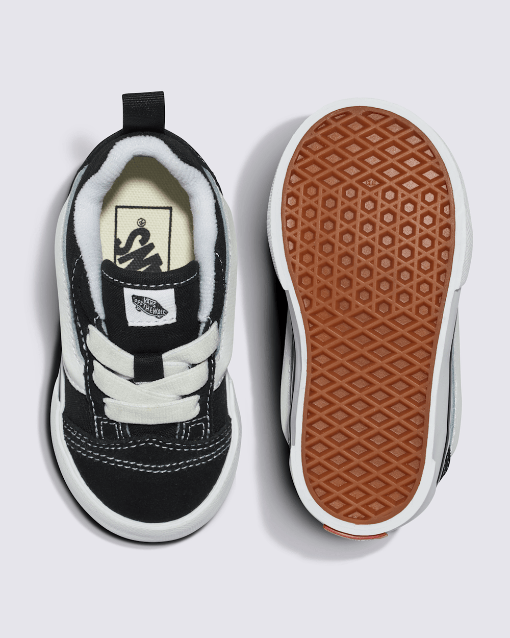 Toddler Knu Skool Shoe in Black / True White | Vans sale