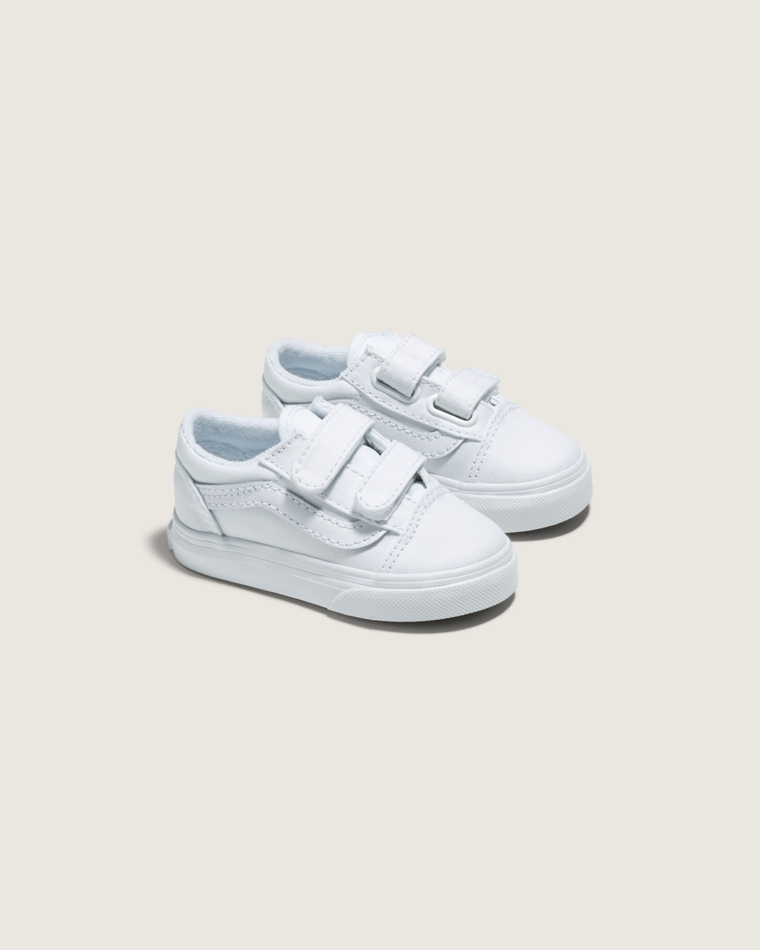Toddler Old Skool V True White/True White Shoes | Vans online