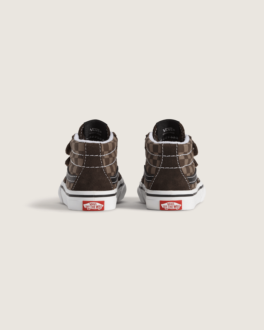 Toddler Sk8-Mid V Checkerboard Shoe in Checkerboard Brown | Vans near me