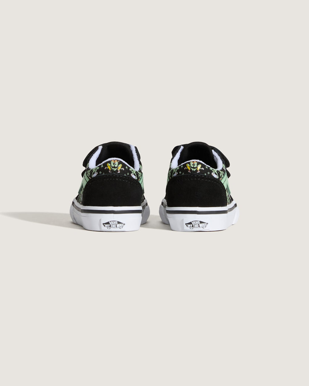 Toddler Old Skool V Shoe in Black / Green | Vans sale
