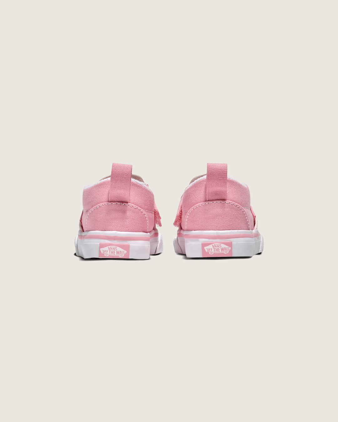 Toddler Classic Slip-On V Shoe in White / Pink | Vans sale