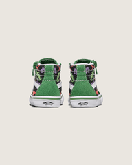 Toddler Sk8-Hi Reissue Side Zip Shark Shoe in Green / Black | Vans discount