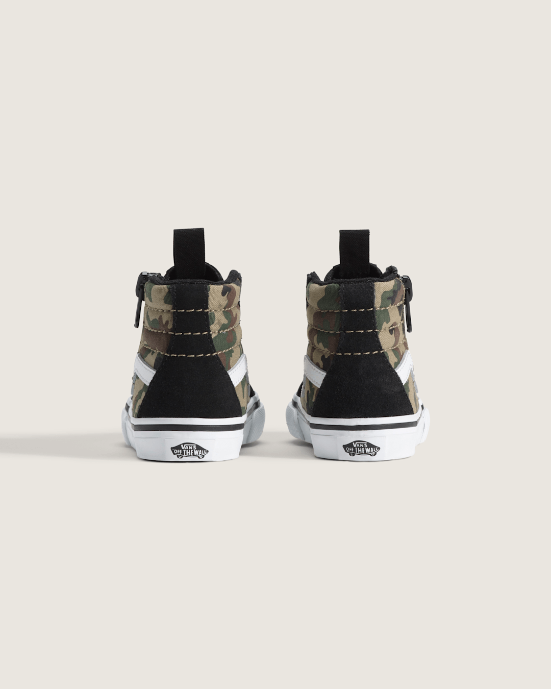 Toddler SK8-Hi Side Zip Shoe in Camo Black / Green | Vans sale