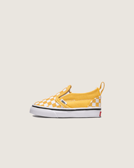 Toddler Classic Slip-On V Checkerboard Shoe in Banana Cream Yellow / White | Vans discount