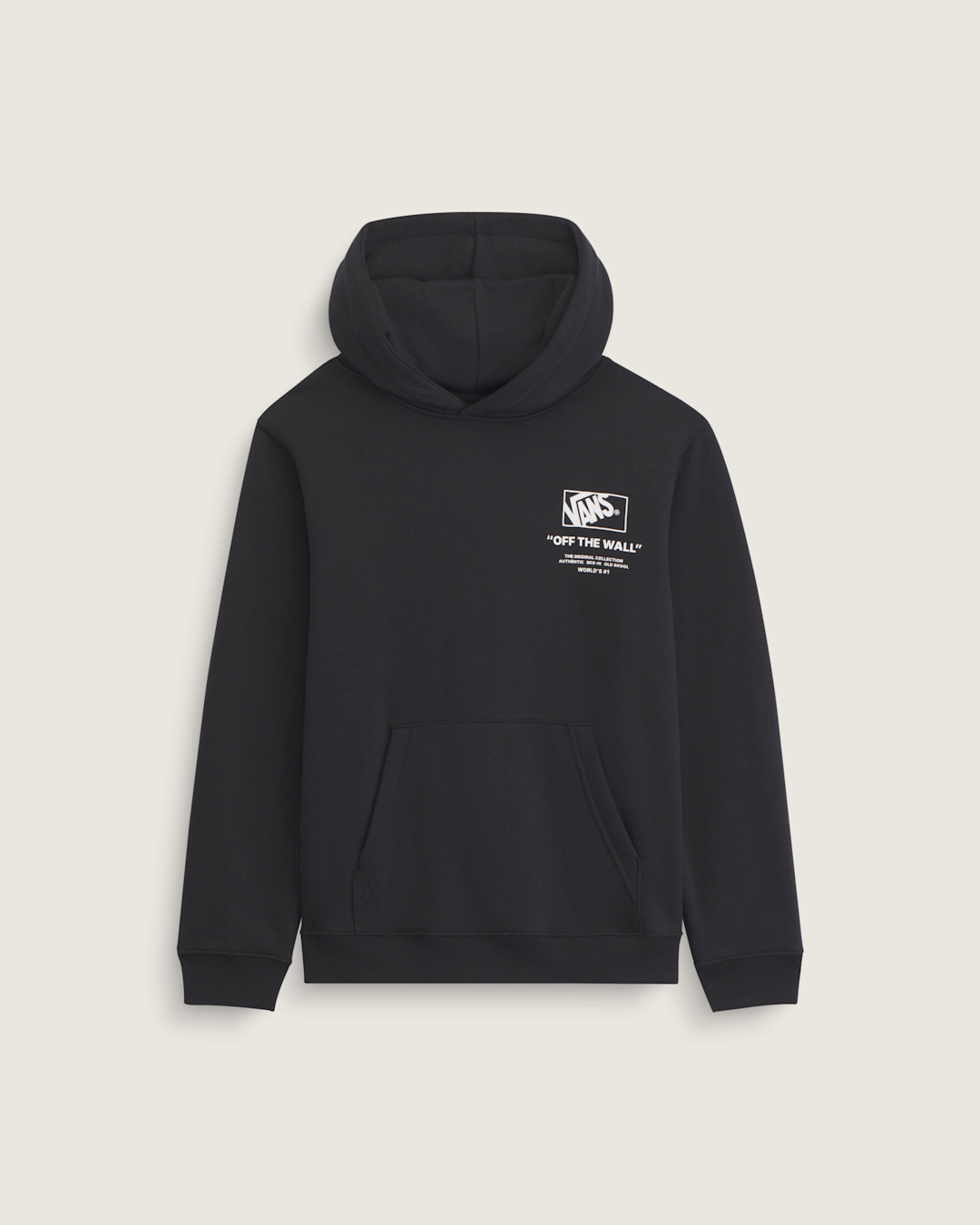 Kids Stacked Hi Pullover Hoodie in Black / White | Vans online