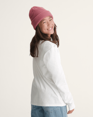 Kids Cherrylace Long Sleeve T-Shirt in Marshmallow White | Vans sale