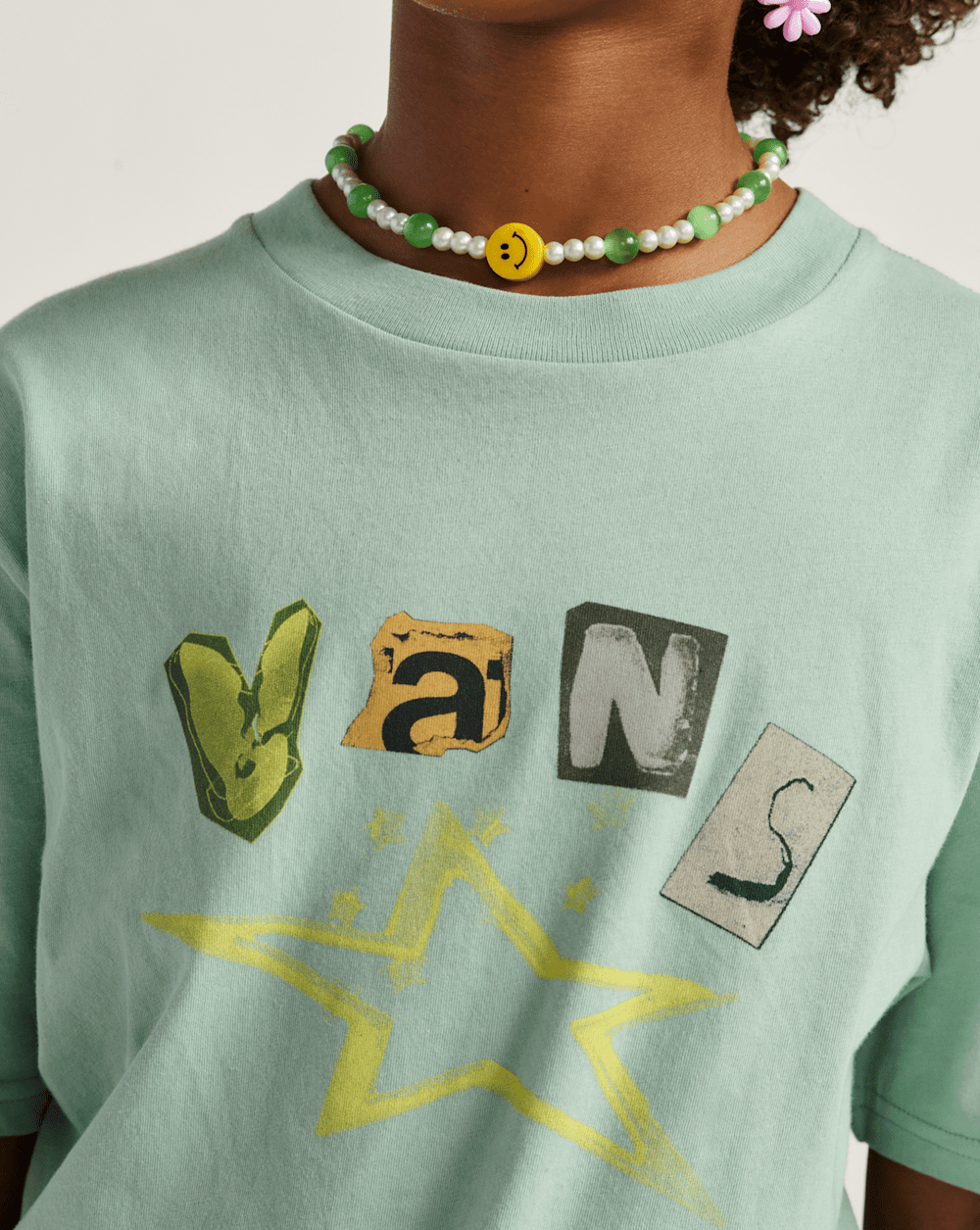 Kids Perforate T-Shirt in Olive Green | Vans online