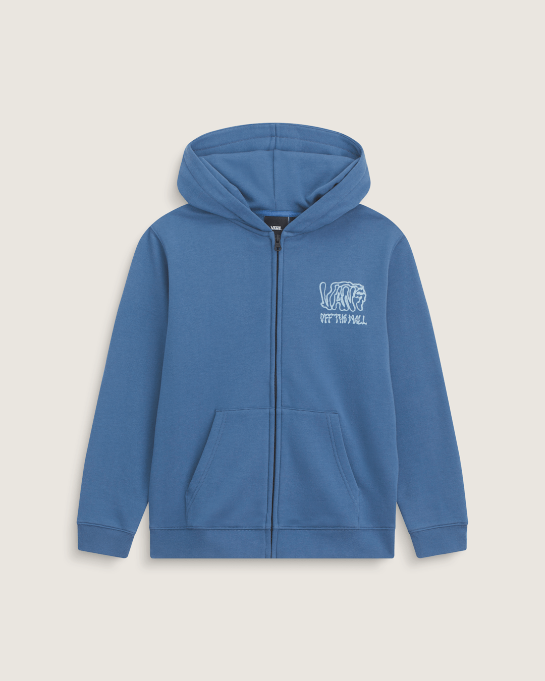 Kids Rippled Zip Hoodie in True Navy Blue | Vans near me