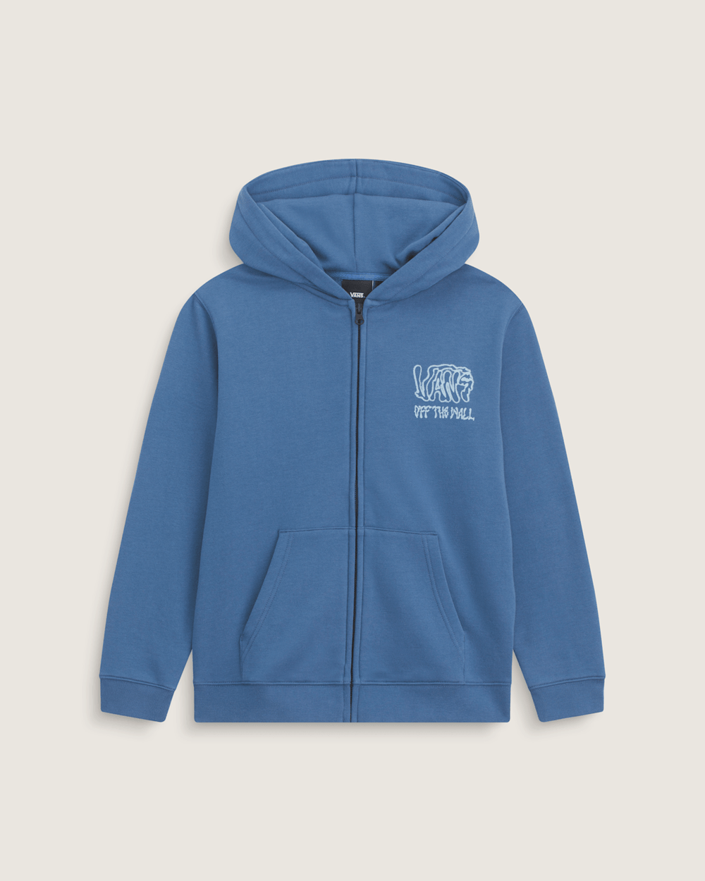 Kids Rippled Zip Hoodie in True Navy Blue | Vans near me