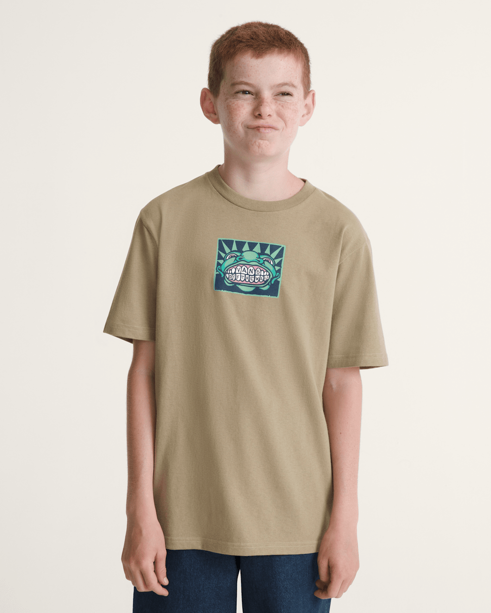 Kids Vans Mouf T-Shirt in Bay Leaf Brown | Vans on sale