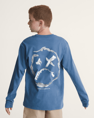 Kids Ideas 66 Long Sleeve T-Shirt in True Navy Blue | Vans discount