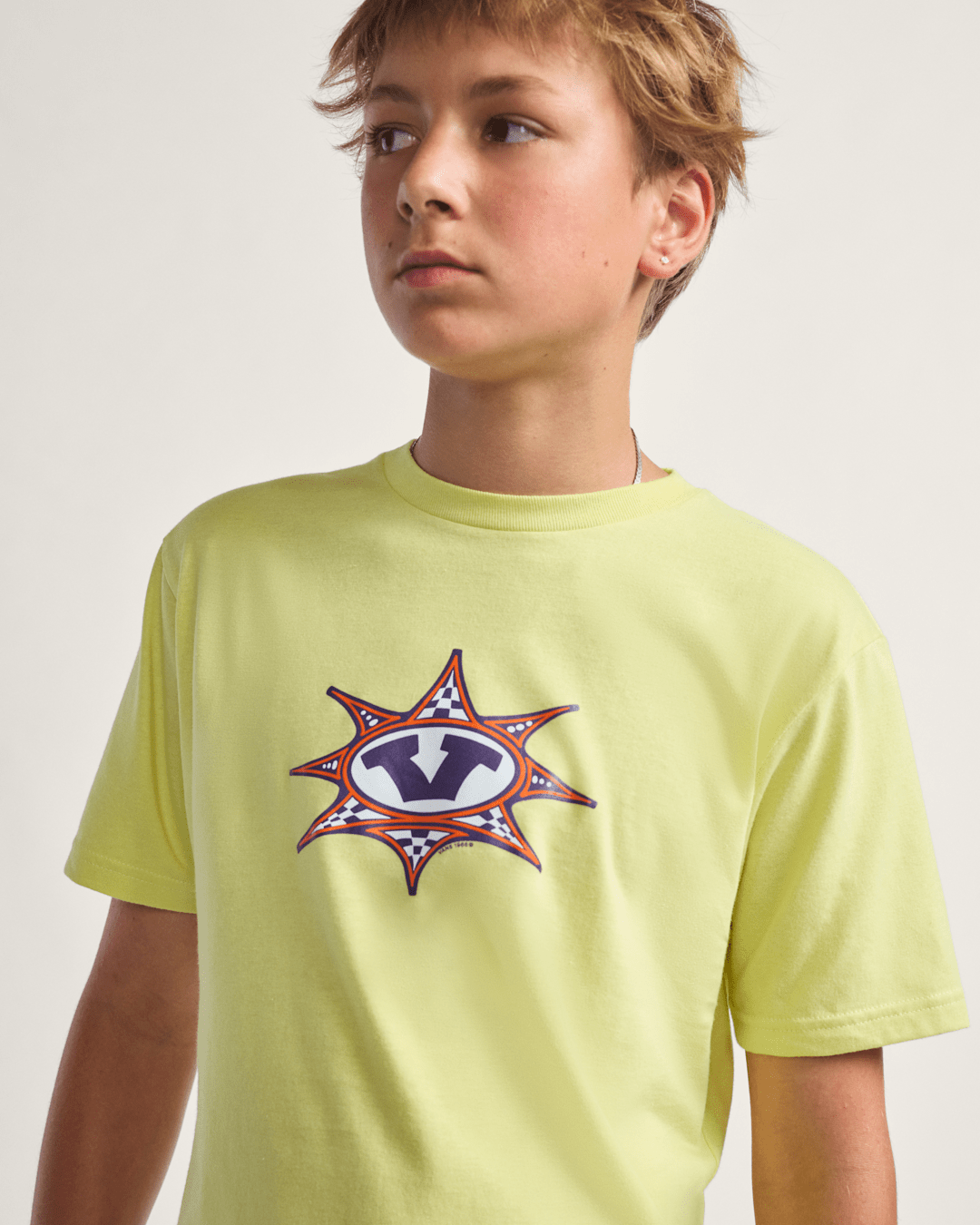 Kids Star Checker T-Shirt in Canary Yellow | Vans online