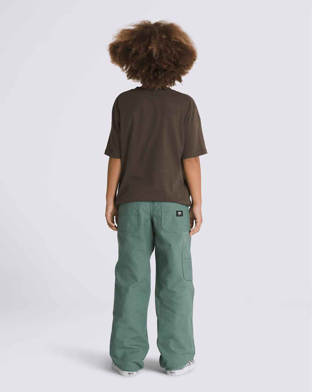 Kids Drill Chore Carpenter Pants in Dark Forest Green | Vans near me