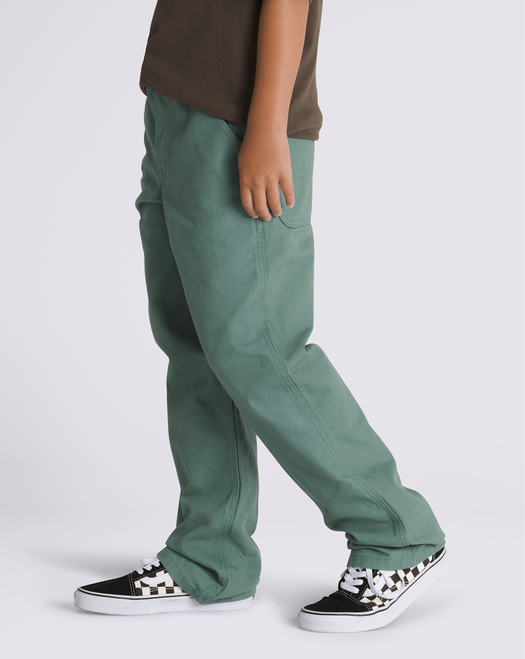Kids Drill Chore Carpenter Pants in Dark Forest Green | Vans near me