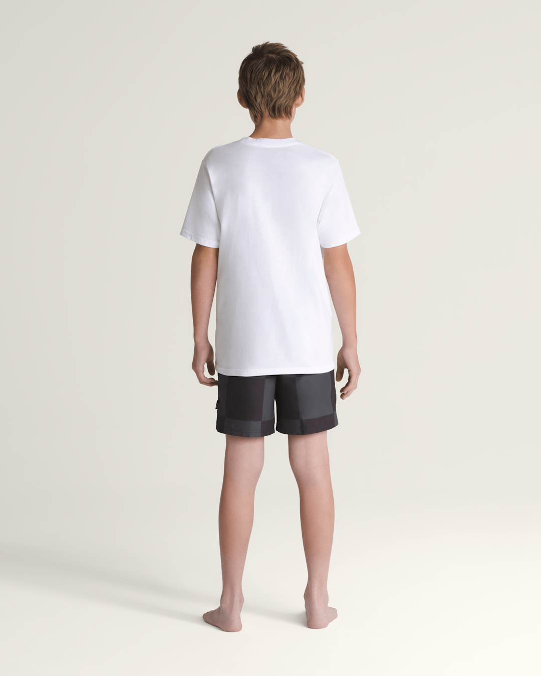 Kids Primary Checkerboard Shorts in Checkerboard Black / Grey | Vans discount