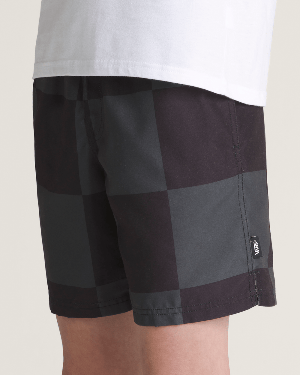 Kids Primary Checkerboard Shorts in Checkerboard Black / Grey | Vans discount