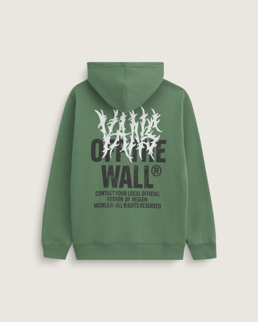Kids Metal Wall Zip Hoodie in Pine Forest Green | Vans online