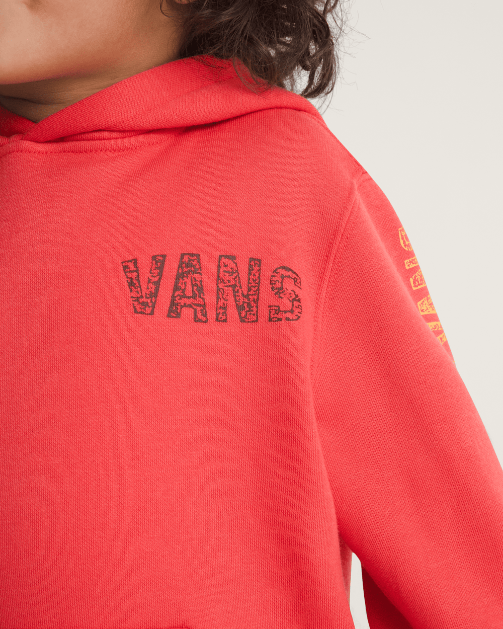 Little Kids Racing Flames Pullover Hoodie in Crimson Haze Red | Vans online