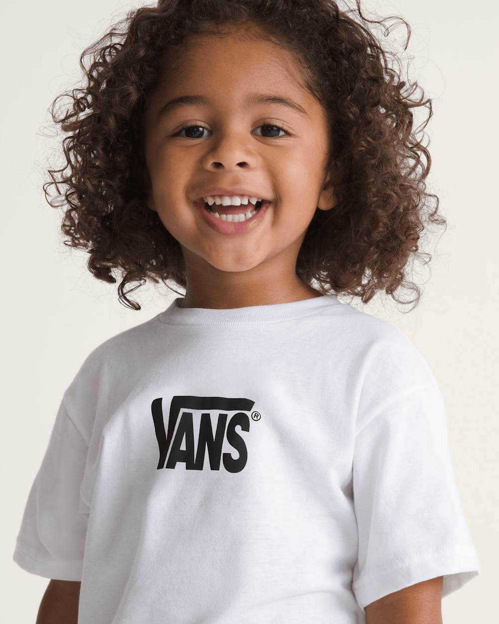 Little Kids Stretch Logo T-Shirt in White | Vans sale