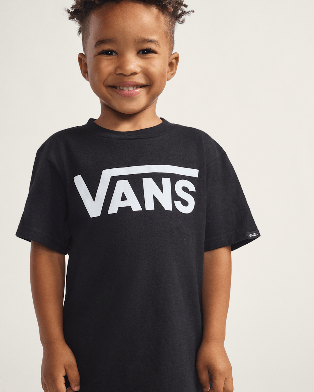 Toddler Vans Classic Kids Black/White T-Shirt | Vans outlet