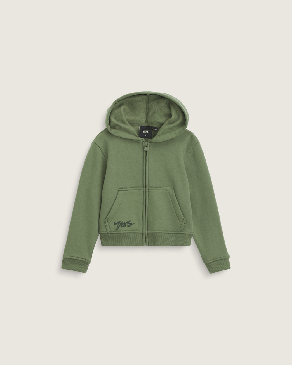 Little Kids Unicorn Zip Hoodie in Pine Forest Green | Vans near me
