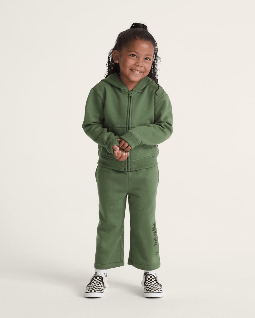 Little Kids Unicorn Zip Hoodie in Pine Forest Green | Vans near me