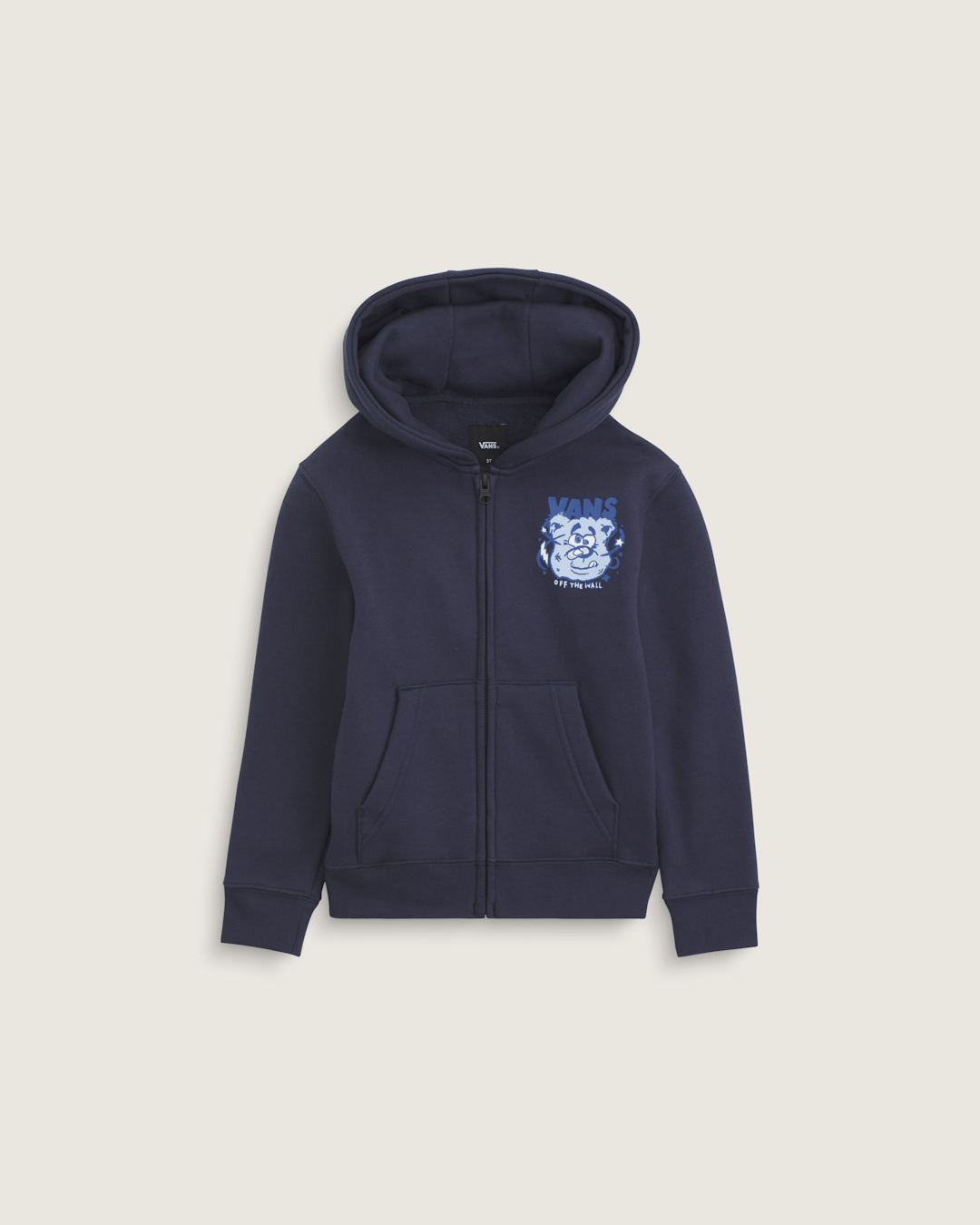 Little Kids Dizzy Bear Zip Hoodie in Parisian Night Blue | Vans near me