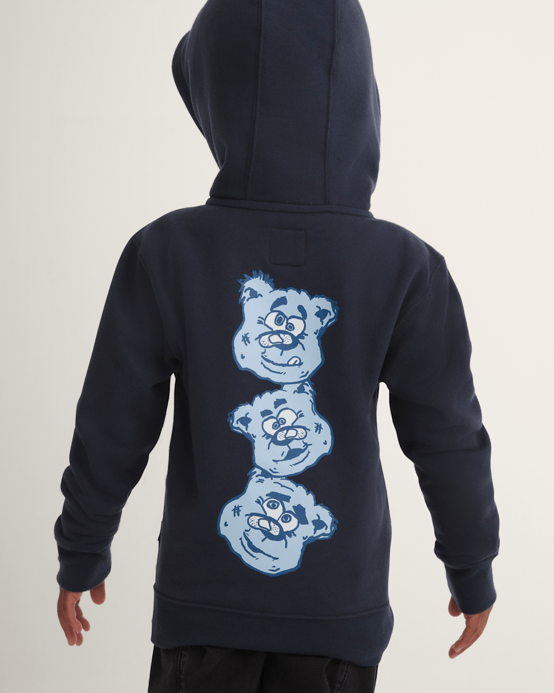 Little Kids Dizzy Bear Zip Hoodie in Parisian Night Blue | Vans near me