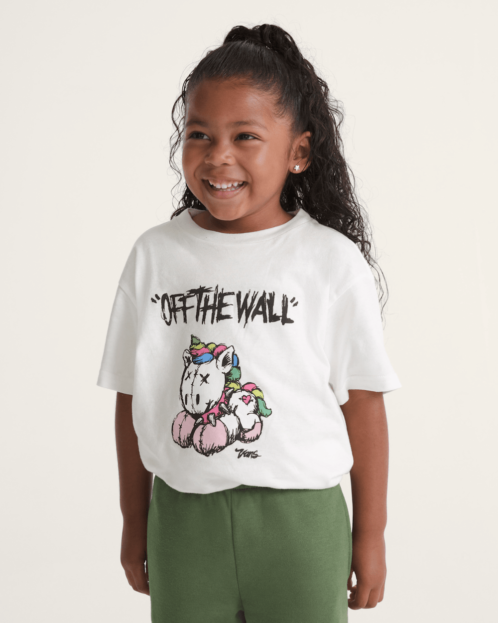 Little Kids Unicorn T-Shirt in Marshmallow White | Vans online