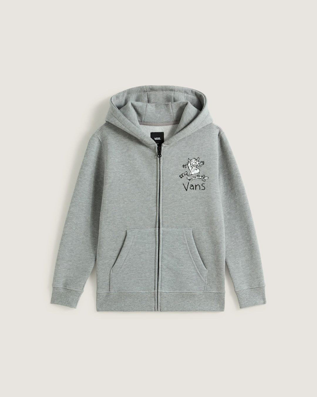 Little Kids Sk8 Posse Zip Hoodie in Cement Heather Grey | Vans near me