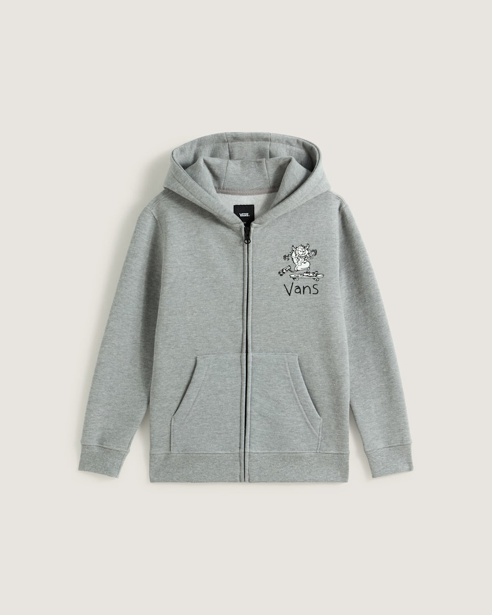 Little Kids Sk8 Posse Zip Hoodie in Cement Heather Grey | Vans near me