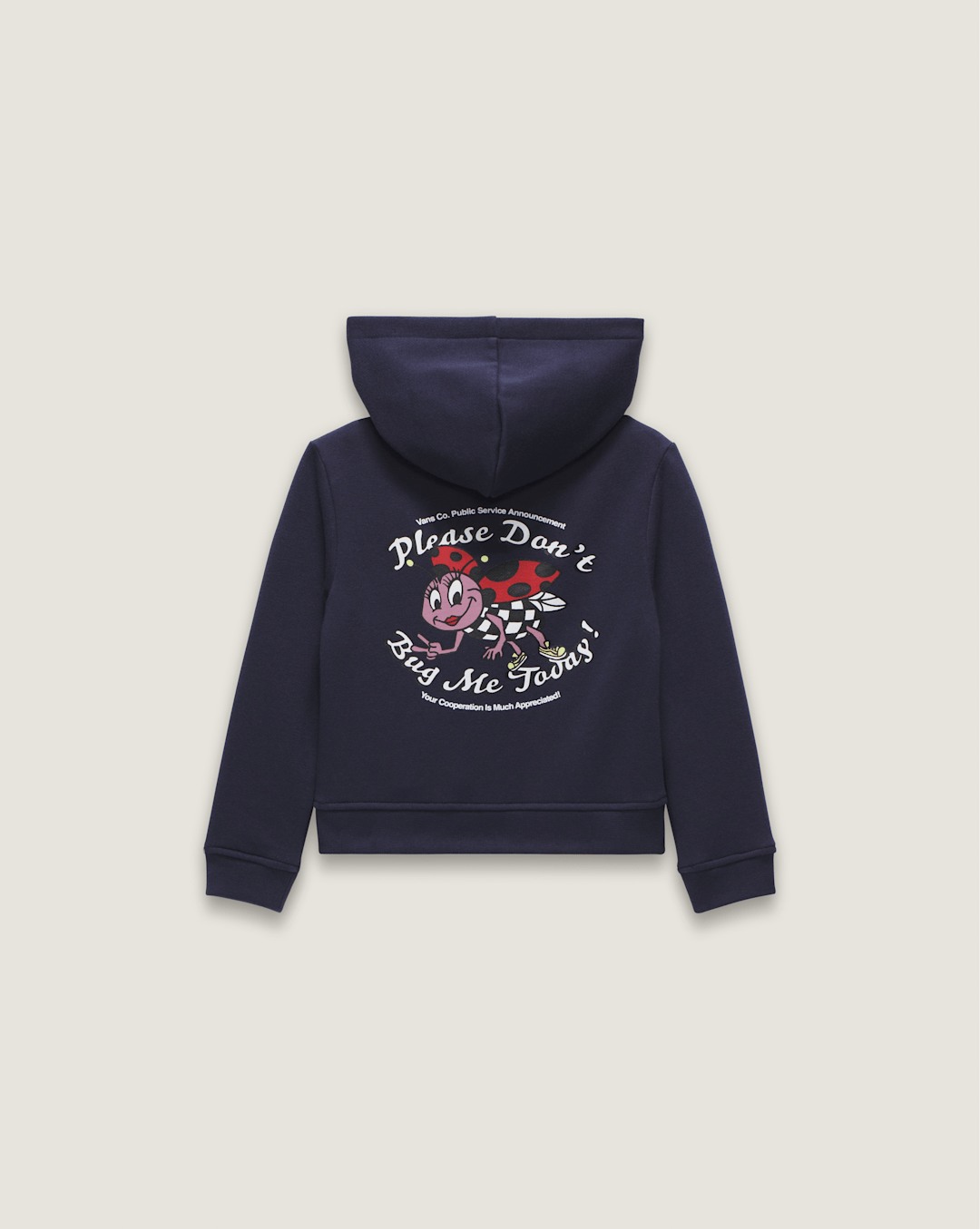 Little Kids Dont Bug Me Zip Hoodie in Parisian Night Blue | Vans near me