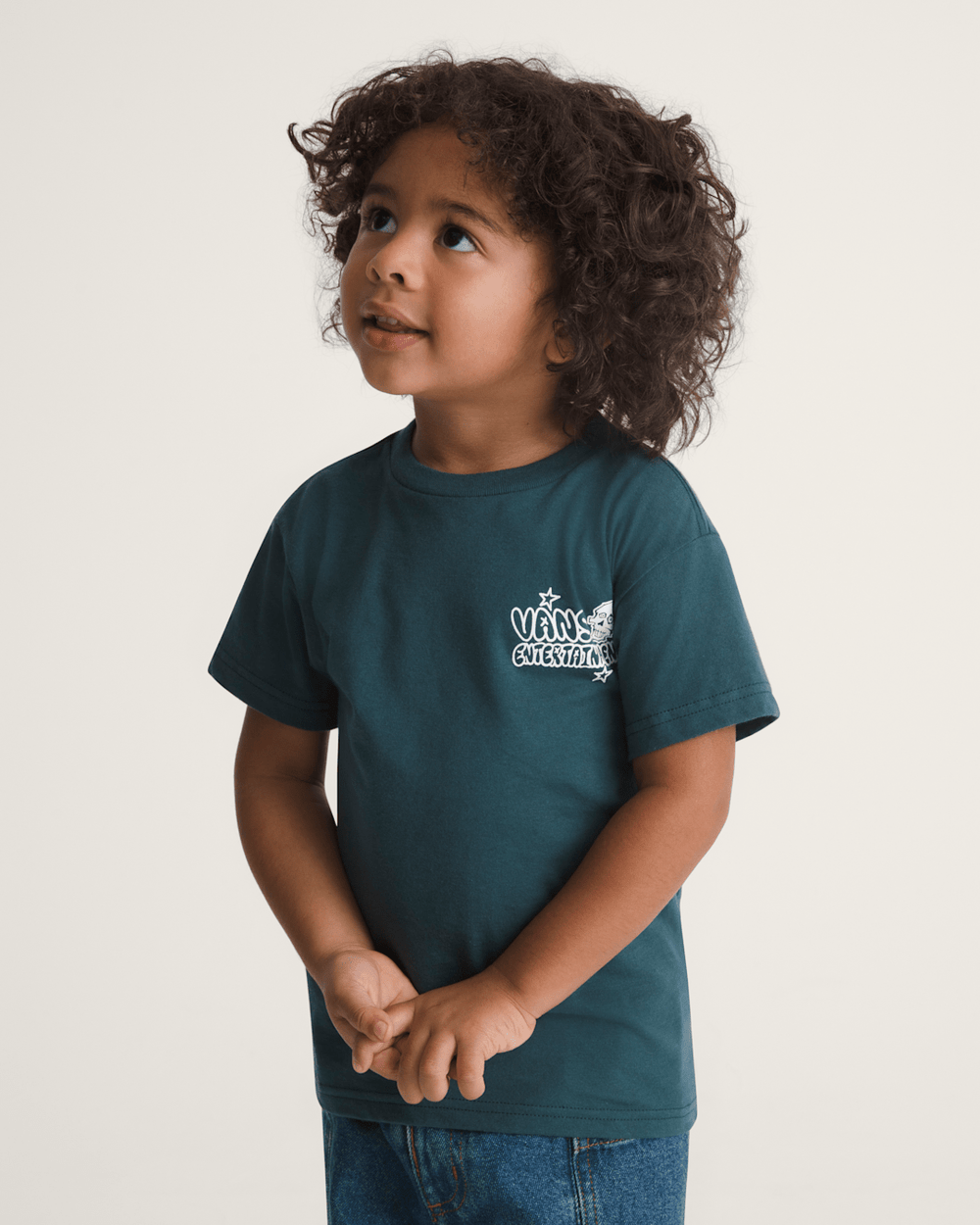 Little Kids Vans Entertainment T-Shirt in Mossy Olive Green | Vans outlet